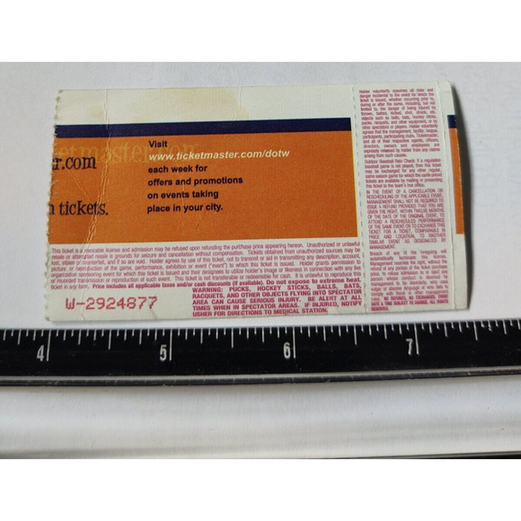 Depeche Mode Concert Ticket Stub 2001 Sacramento Valley Amphitheatre - Picture 3 of 6